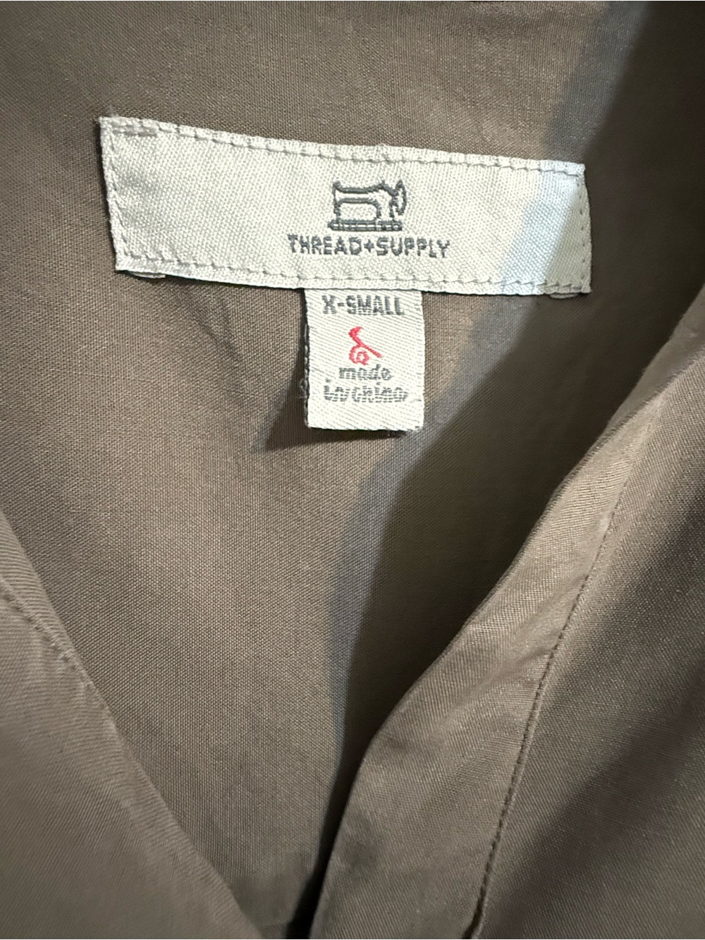 Thread & Supply Taupe Utility Shirt Dress - Picture 3 of 10